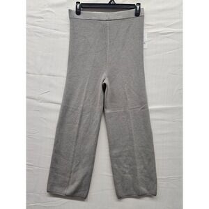 Isabel Maternity by Ingrid & Isabel Gray Ribbed Knit Wide Leg Pants XS NWT‎